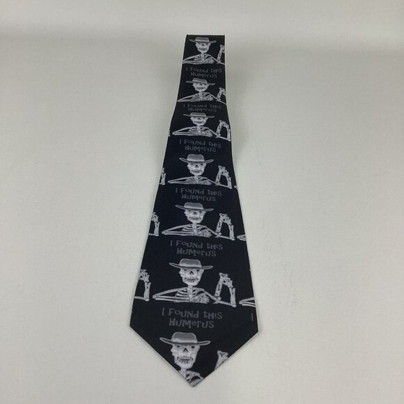 I Found This Humerus Necktie Skelton Novelty Neckwear Funny Pun Bone Doctor - Picture 6 of 6